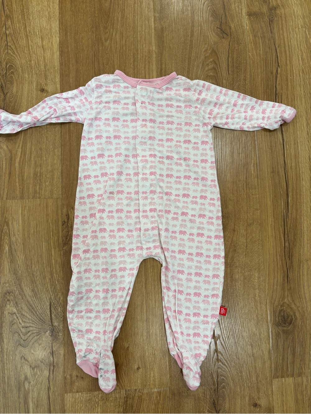 Magnetic Me Pink Elephant Sleeper Onesie